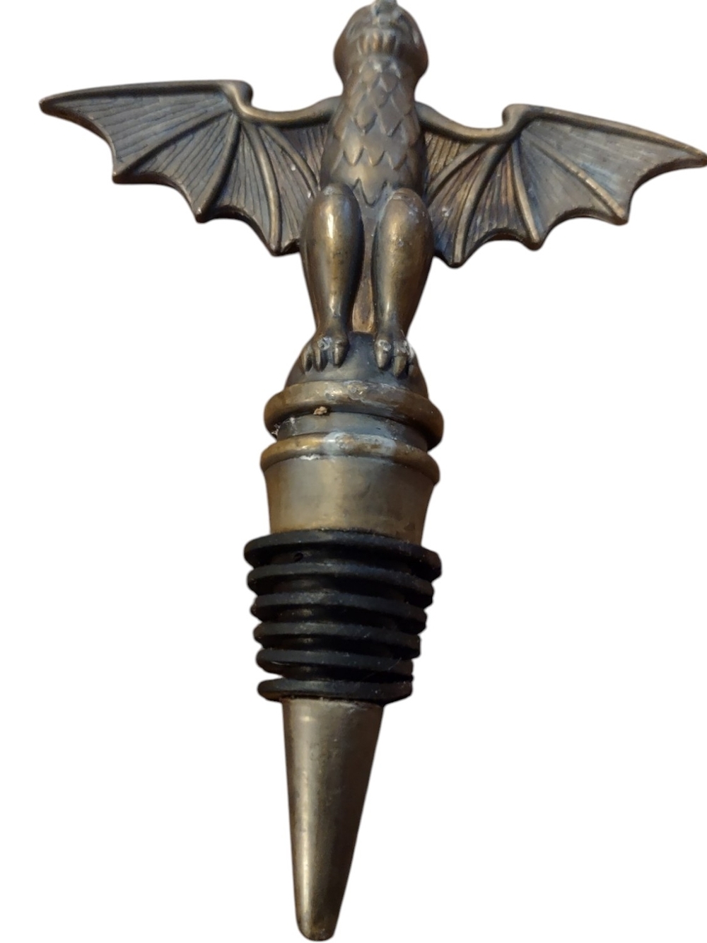 Disney Parks Haunted Mansion Bat Metal Gargoyle Wine Bottle Stopper